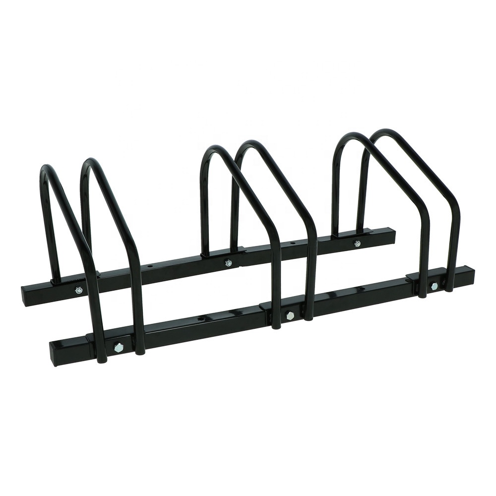 Alto Qulaity Floor U Stlye Bike Rack Fat Tires Holder con 3 soportes