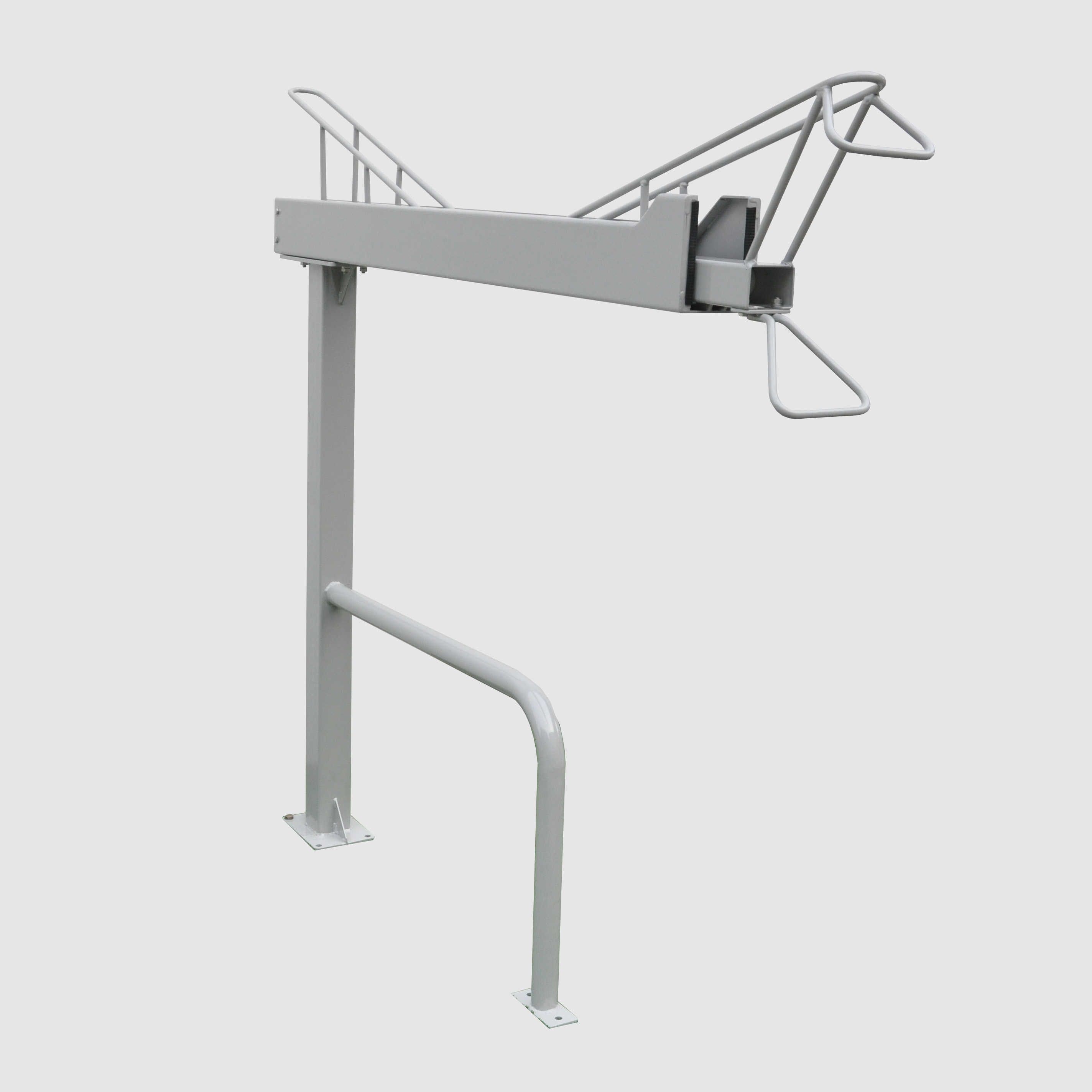 Porta bicicletas galvanizado apilable Two Teir con elevación vertical