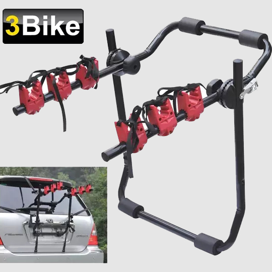 Soporte de enganche de bicicleta para portabicicletas de 3 bicicletas montado en el automóvil para vehículos