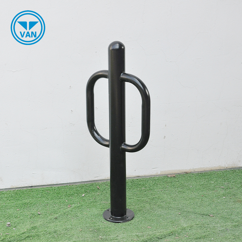 Soporte de bicicleta individual de acero inoxidable de alta calidad para suelo escolar