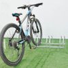 Pantalla de estacionamiento de bicicletas a granel de suelo de doble cara para exteriores