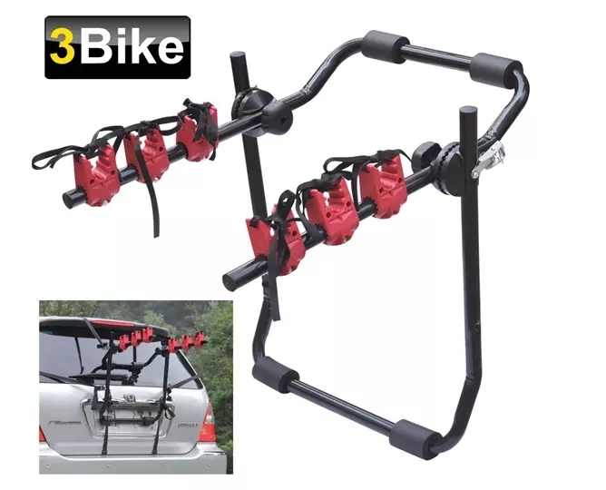 Portador de portabicicletas de metal de seguridad multicapacidad versátil para bicicleta de coche